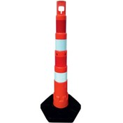 Resim İleri Trafik Dubalı Dikme Koni 120 x 14 cm Reflektifli 