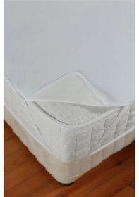 Resim Divanev Battal Çift Kişilik 220x200 Cm Sıvı Geçirmez Pamuk Alez Beyaz 