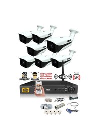 Resim IDS DS-7070HD-SET7-NOHDD 7 Kameralı 1080P Full HD 5 MP Sony Lensli Kamera Seti - 7070 