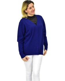 Resim Kadın Triko Spor Hırka Bgl-st04087 Lacivert 