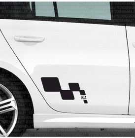 Resim Kia K2700 Yan Kapı Sticker Aksesuarı Tuning Araca Özel 