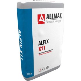 Resim ALLMAX ALLFIX X11 Seramik Yapıştırma Harcı C1TE 25 kg (ALLMAX.ALLFIX X11) 