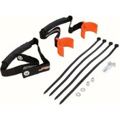 Resim Cloudstore Siyah Turuncu Dirt Bike Ön Arka Kurtarma Kayışı Ayarlı Toka Tutacak 250 350 400 450 500 