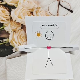 Resim Çok Sevgi Dolu Sarılma, Çok Havalı Erkek Desenli Yaratıcı Hatıra Kartı, Çiftlerin Yıldönümü, Çiftler İçin Doğum Günü Hediyesi, Eğlenceli Tebrik Kartı, Özel Tebrik Kartı 