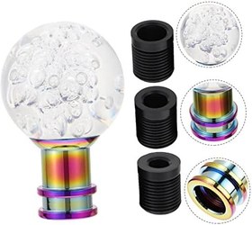 Resim Gatuida 1 Takım Küresel Dişli Kafa Topuzu Araba Dişli Kafası Topuzu Adaptörü Araba Topuzu Kristal Topuzu Akrilik Kafa Akrilik Topuzu Topuzu Şeffaf Kafa Topuzu Kafası Manuel 