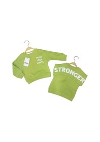 Resim Çikoby Erkek Bebek Your Limits Yazılı Sweatshirt-13681 Yeşil 