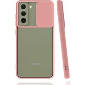 Resim Goocamp Galaxy Uyumlu S21 Fe Kılıf Lensi Kapak - Pembe Açık Pembe Açık 