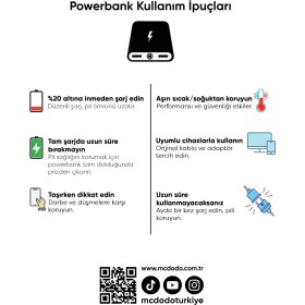 Resim Mcdodo Mc-7812 10000mah 30w Qi2 Kablosuz Powerbank Çöl Titanyum Gold 