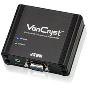 Resim VGA/Ses &lt;-&gt; HDMI Sinyal Çeviricisi (VGA to HDMI Converter with Audio) 