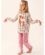 Resim Arnetta 2651 Garson Polar Krem Kız Çocuk Uzun Kol Pijama Takım Krem 