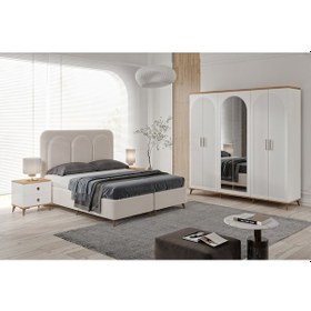 Resim Nevada 6 Kapaklı Komple Mdf Yatak Odası Takımı 