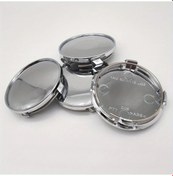 Resim Dashanshop 4 Adet 61mm 56mm Audi Q7 A4 A3 Q3 Oto Jant Kapağı Gümüş Renk Yedek Kapak 