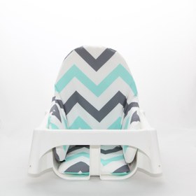 Resim Mint Chevron Bambi Mama Sandalyesi Minderi 