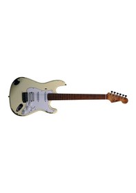 Resim Lea Rlc-100 Ow Limited Edition Heavy Relic Elektro Gitar Olympic White 