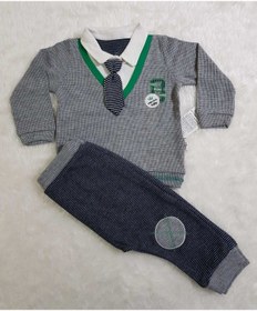 Resim Candysbebe Necix Kravat Detay Takım Gri 