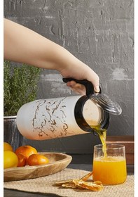 Resim Selka Home Beyaz Mermer Desen Cam Sürahi 1500 Ml 