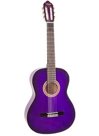 Resim Valencia VC102TPPS Klasik Gitar 1/2 (Mor Sunburst) | Sap Çelikli - Küçük Eller İçin Rahat - Renkli 
