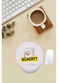 Resim Aşçı Kedi Desenli Bilek Destekli Mouse Pad Mousepad 