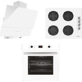 Resim Alveus Platınum 3'lü Beyaz Ankastre Set (Gls 640 B-Mfa 627 B-Mod 3000 B ) 