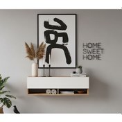 Resim Robin Home Lia Hol Antre Dresuar Duvara Monte 100cm Atlantik Çam - Beyaz Beyaz 