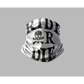 Resim Buffalo Ride Or Die Tasarımlı Motorcu Buff Maske Outdoor Boyunluk Unisex Bandana 