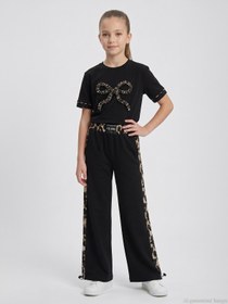 Resim Beneti Kız Çocuk 10-14 Yaş Eşofman Altı - Siyah - Siyah / 14-15 Yaş 