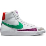 Resim Nike Blazer Mid 77 Kadın Beyaz Mor Renkli Sneaker Ayakkabı 