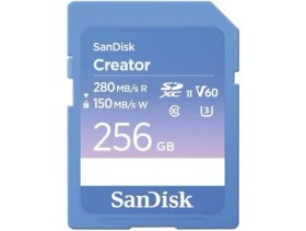 Resim Creator Sdxc Uhs-Iı 256 GB Bellek Kartı, V60, 6k & 4K Uhd, Okuma Hızı, 280 Mb/s'ye Kadar, Su ve Toza Dayanıklı, Rescuepro Deluxe, 10, U3, V60 