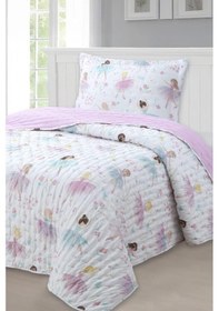 Resim Princess Genç Ve Çocuk Tek Kişilik Yatak Örtüsü 180x240 Çok Renkli 