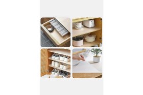 Resim ( 3 Adet ) Çok Amaçlı Pratik Kaydırmaz 45 cm x 3 Metre Raf Örtüsü (Mutfak-Dolap Içi-Buzdolabı ) 