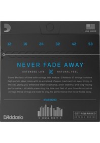Resim D'addario Xtabr1253 Light Set Akustik Gitar Teli 12-53 