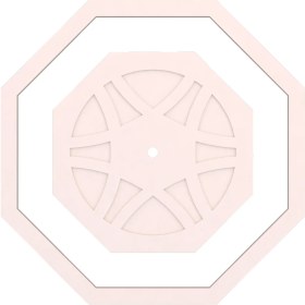 Resim Motifpiyer Tavan Lamba Göbeği 01-Sekizgen-Dış Çıtalı 