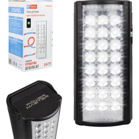 Resim 23800 24 Ledli Telefon Şarj Edebilen Işıldak (6V4A Akülü * Bank Özellikli) 