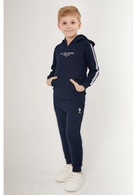 Resim U.s. Polo Assn Beautiful Bordo Erkek Çocuk Eşofman Takımı 