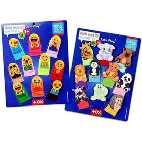 Resim 2 Set - 20 Parça Tox Emojiler Ve Vahşi Hayvanlar Parmak Kukla T106 T782 