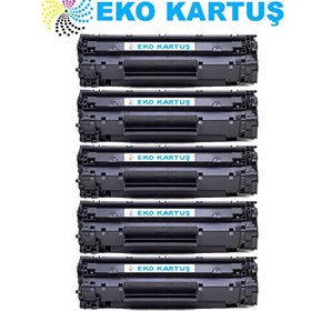Resim Eko Kartuş Hp Laserjet Pro Mfp M225DW 83A Ekonomik Avantajlı 5’li Paket Muadil Toner 