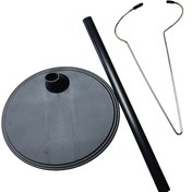 Resim Metal Kancalı ve Çubuklu Siyah Plastik Bebek Standı - Moda Bebekleri, Tığ İşi Oyuncaklar ve Koleksiyonluklar için Sağlam Gösterim Tutucu, Tığ İşi Oyuncak Tutucu | Fonksiyonel Ekran | Plastik Yapı 