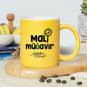 Resim Mali Müşavir Tasarımlı Sarı Kupa Bardak 