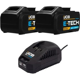 Resim JCB 18 V 5.0 Ah Lithium-Ion Batarya ve Şarj Cihazı Seti 