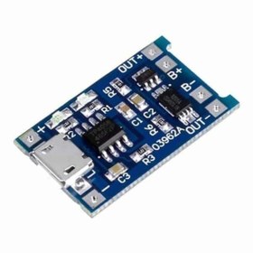 Resim Tp4056 1A Lithium Batarya Şarj Micro Usb Modülü 