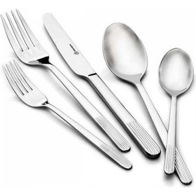 Resim Korkmaz A2318 Damla 89 Parça 12 Kişilik Çatal Kaşık Bıçak Takımı Çelik 