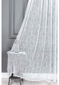 Resim Evdepo Home Kullanıma Hazır Örme Tül Perde (540780190) 