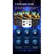 Resim R36S Max 4 Inç Geniş Hd Ekran El Oyun Konsolu Atari 64 GB Gta Pes Game Player Çantalı 21000 Oyun 