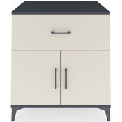 Resim Kronos Şifonyer Tek Raflı Tek Çekmeceli 2 Kapaklı 88x59x96 An... Antrasit 