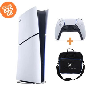 Resim Sony Playstation 5 Slim Dijital Cfı-2116 Avrupa 825 GB + Tek Kol + Consolex Taşıma Çantası (İthalatçı Garantili) 