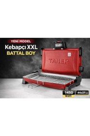 Resim altabi Kebapçı Xxl Battal Boy Çift Telli Elektrikli Izgara (1450W) 
