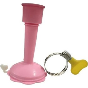 Resim Sunshine011 Pembe Musluk Uzatma Duş Başlığı, Sıçrama Önleyici Esnek Hortum 
