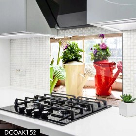 Resim Olinpa Cam Ocak Arkası Koruyucu | Çiçek Desenli 