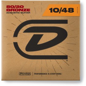 Resim Dunlop DAB1048 Extra Light 80/20 Bronze Akustik Gitar Tel Seti 