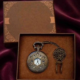 Resim Wolawood Klasik Tasarımın En Zarif Hali: Özenle Işlenmiş Bronz Kasalı, Zincirli Vintage Cep Saati Bronz Kasalı Vintage Havası Veren Zamana Meydan Okuyan Hediyelik Köstekli Saat 